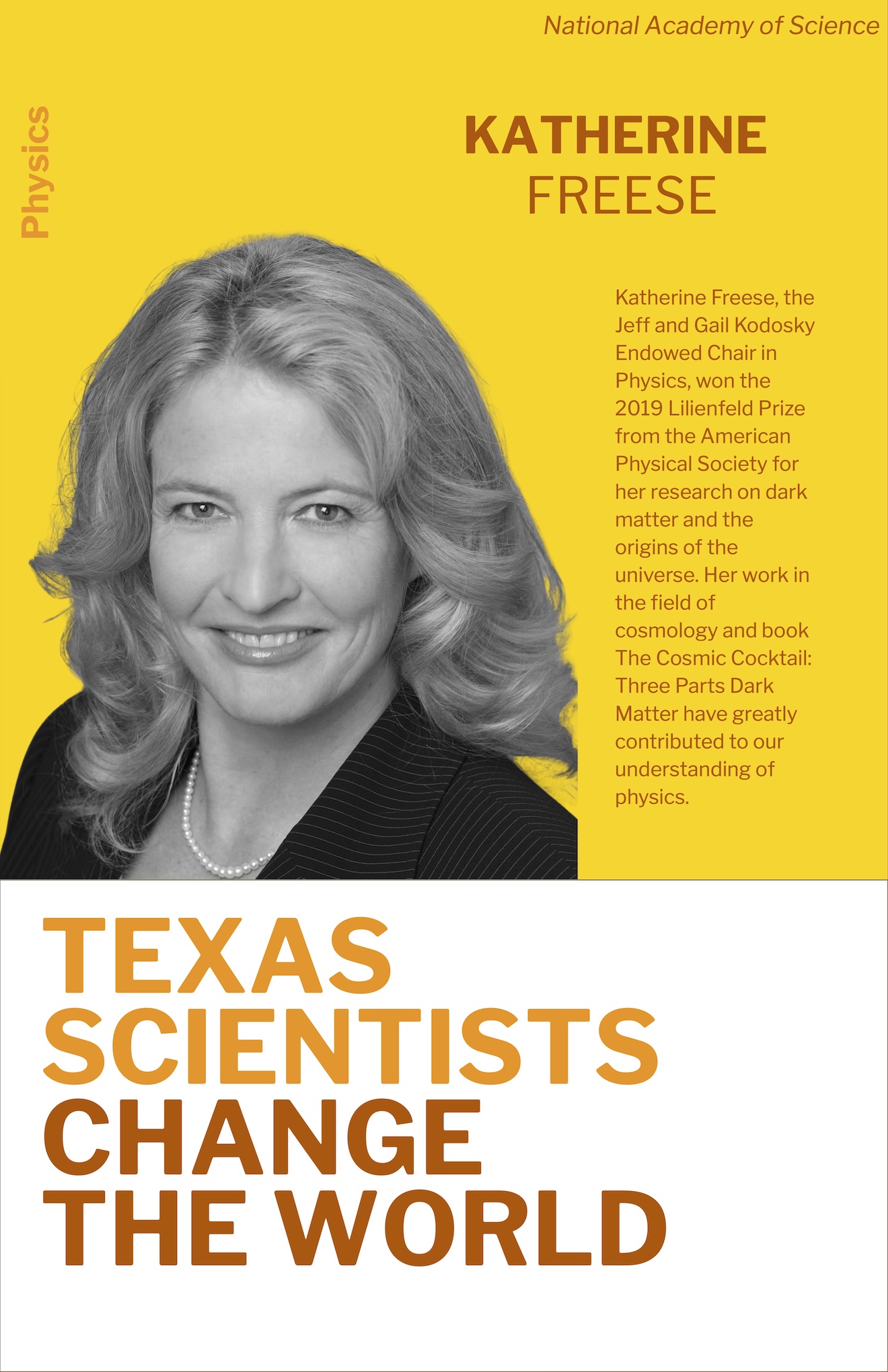 Katherine Freese in UT's Faculty Women